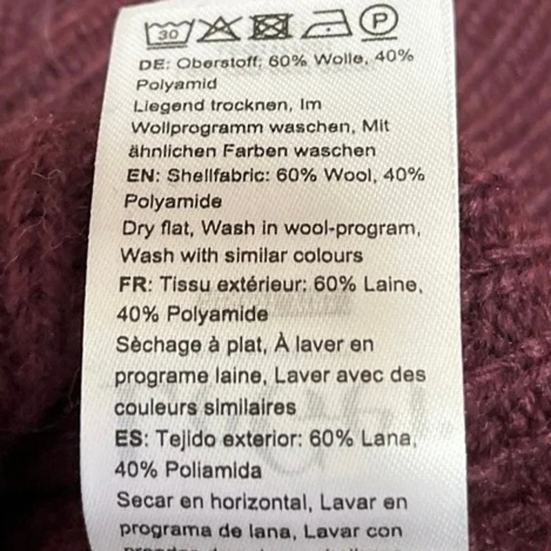 LeGer Red Maroon Wool Blend Ribbed Knit Comfy Cozy Pullover Sweater Top Size 40 - Image 4