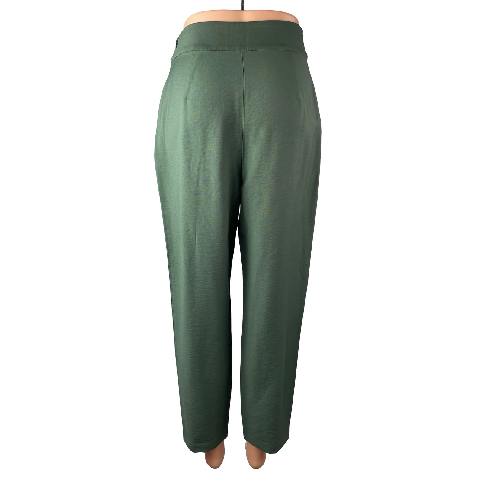 Leith Women's Green Bow Tie Knot High Waisted Straight Trousers Pants Size XS - Image 4
