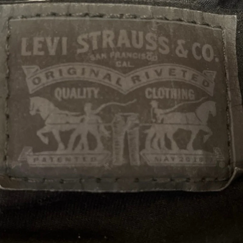 Levi Strauss & Co. 720 Black Denim High Rise Flat Front Stretch Skinny Jeans 25 - Image 4