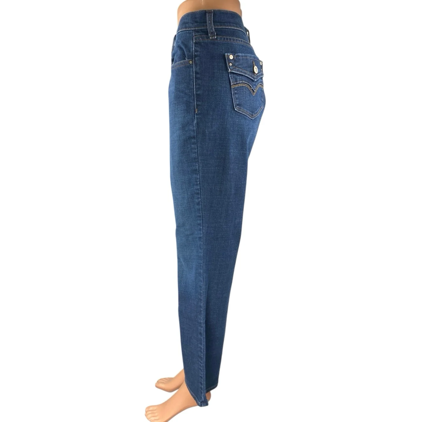 Levi's 505 Straight Leg Women's Blue Flared Bootcut Denim Jeans Pants Size 30 - Image 2