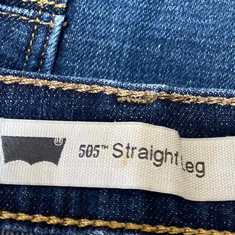 Levi's 505 Straight Leg Women's Blue Flared Bootcut Denim Jeans Pants Size 30 - Image 5