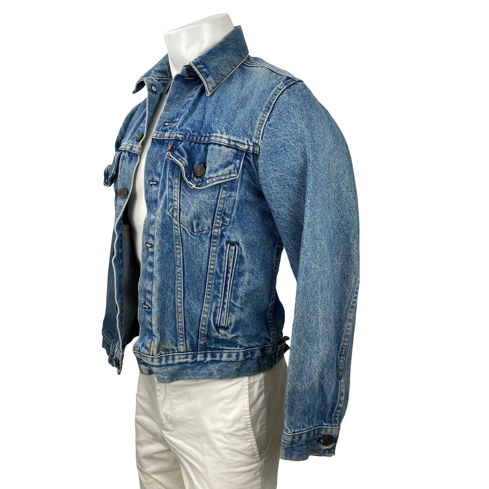 Levi's 70506 Type III Men's Collared Long Sleeve Trucker Denim Coat Jacket Sz 38 - Image 2