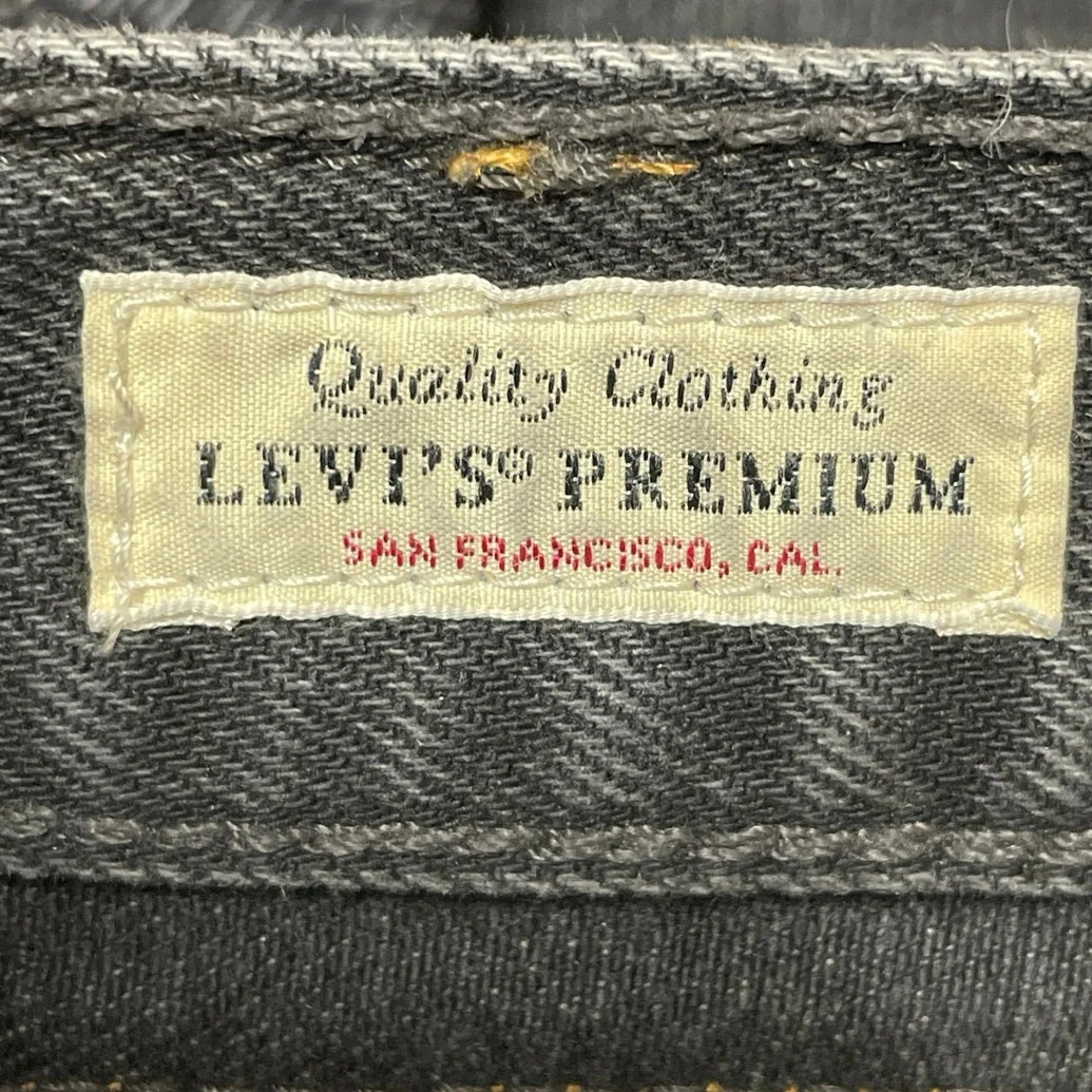 Levi's Baggy Dad Women's Black High Waisted Wide Leg Ankle Denim Jeans Pants 28 - Image 6