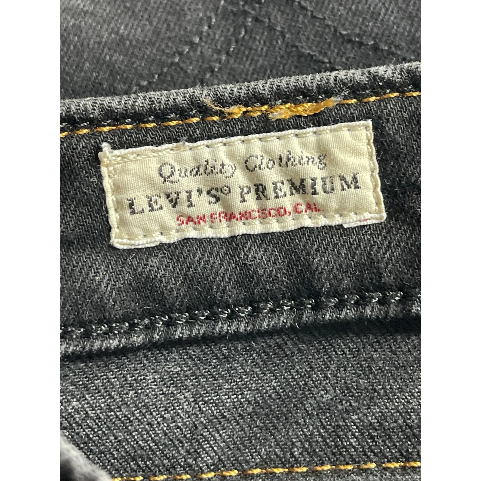 Levi's Men's Black High Rise Slim Fit Straight Skinny Denim Jeans Pants W31 L32 - Image 5