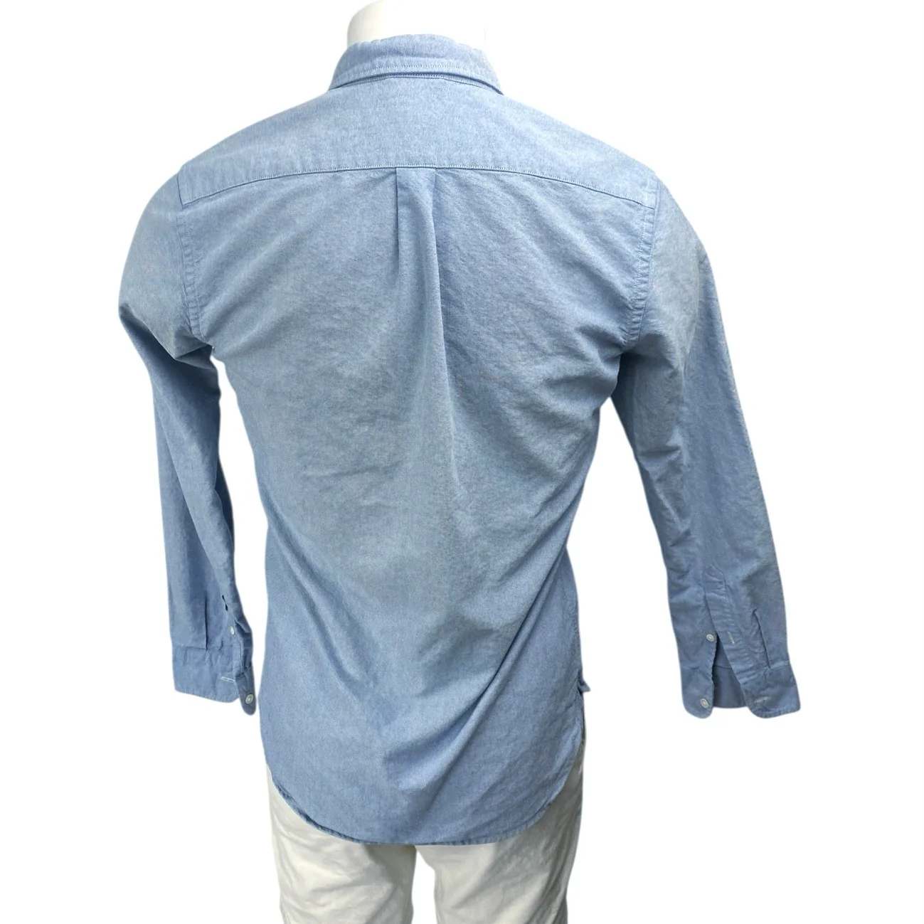 Levi's Men's Blue Long Sleeve Collared Slim Button Down Pocket Shirt Top Size S - Image 2
