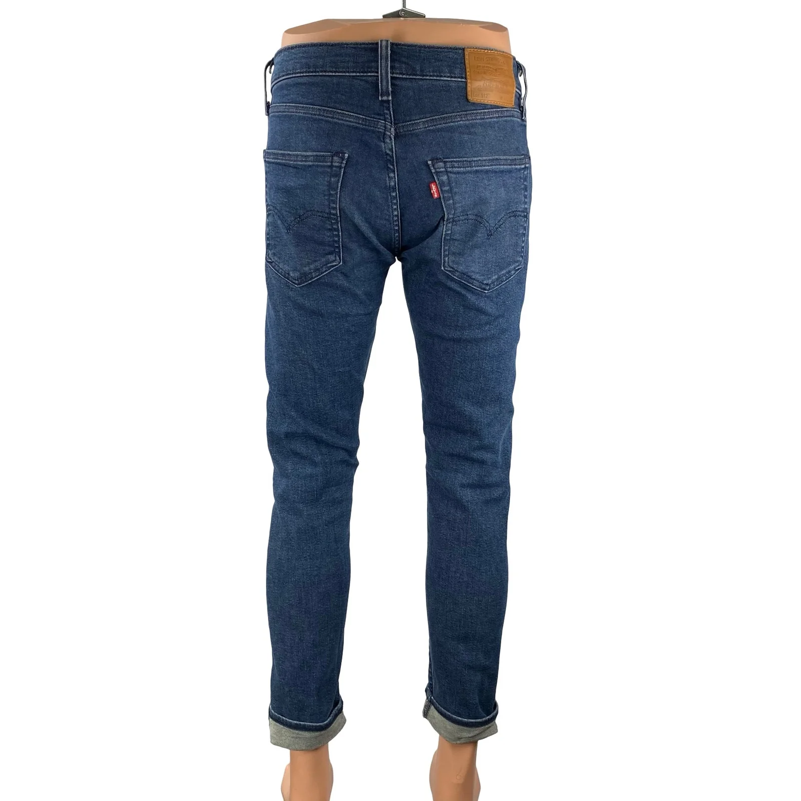 Levi's Men's Blue Medium Wash Slim Fit Skinny Y2k Casual Denim Jeans Size 32 - Image 4