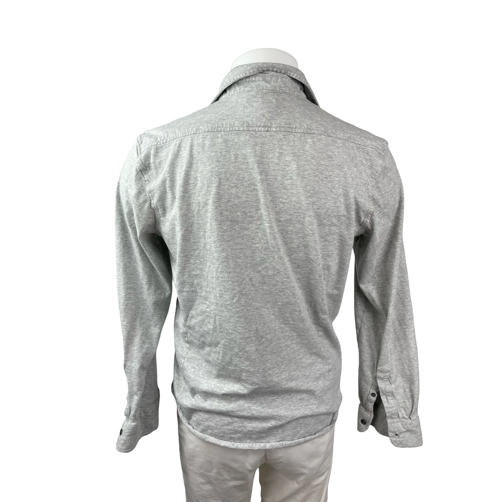 Levi's Men's Gray Heather Long Sleeve Button Down Chest Pocket Shirt Top Size L - Image 4