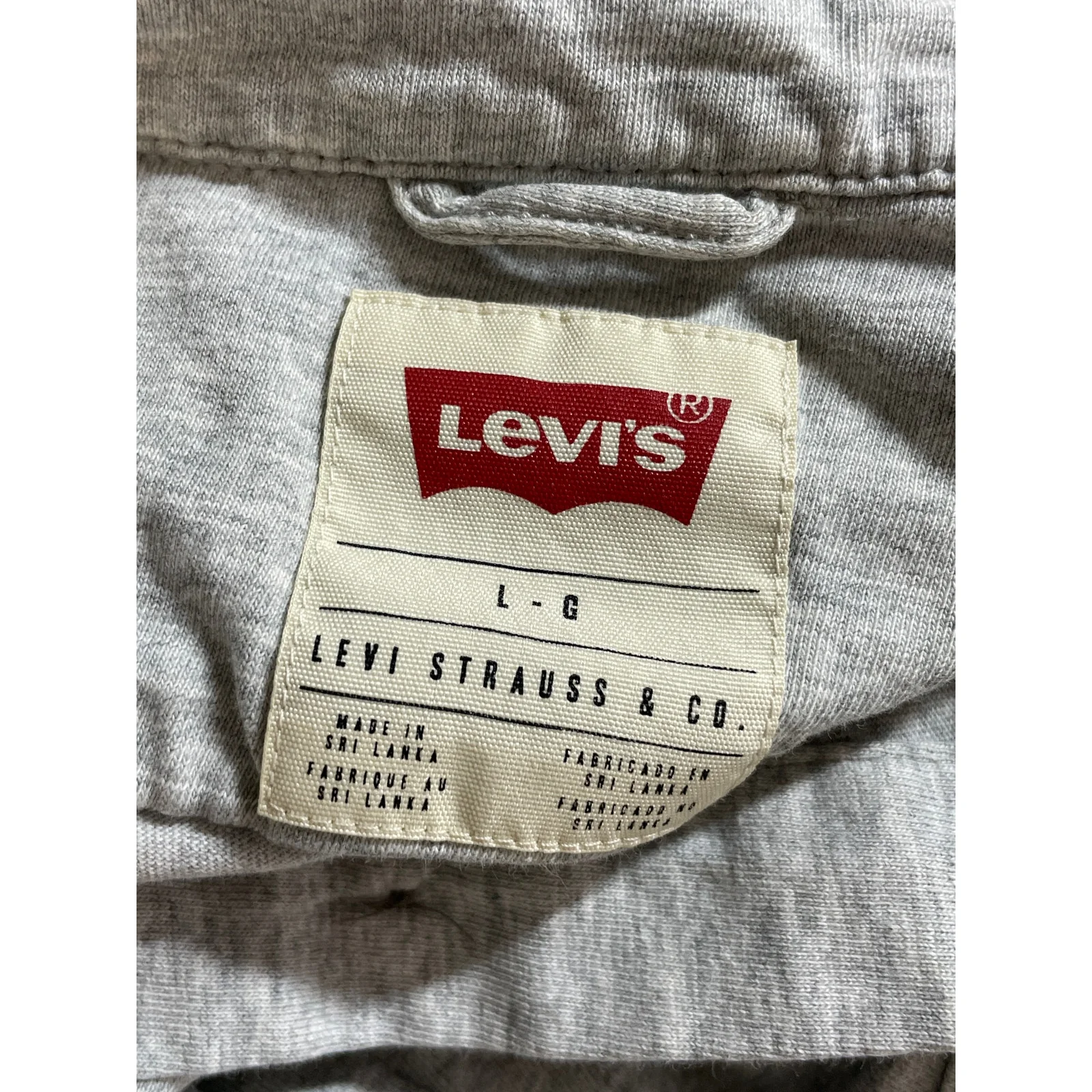 Levi's Men's Gray Heather Long Sleeve Button Down Chest Pocket Shirt Top Size L - Image 5