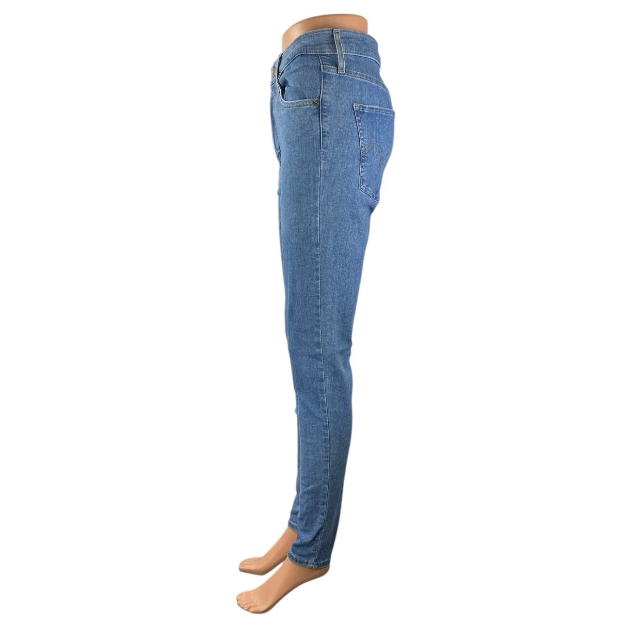 Levi's Mile High Womens Blue High Waisted Super Skinny Denim Jeans Pants Size 28 - Image 2