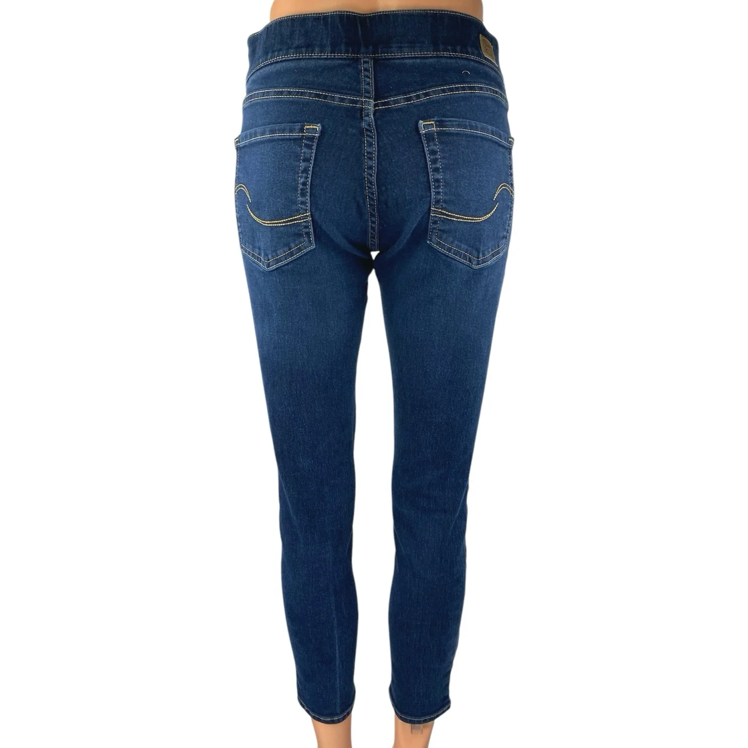 Levi's Totally Shaping Women's Mid Rise Pull On Skinny Leg Denim Jeans Pants 27 - Image 3