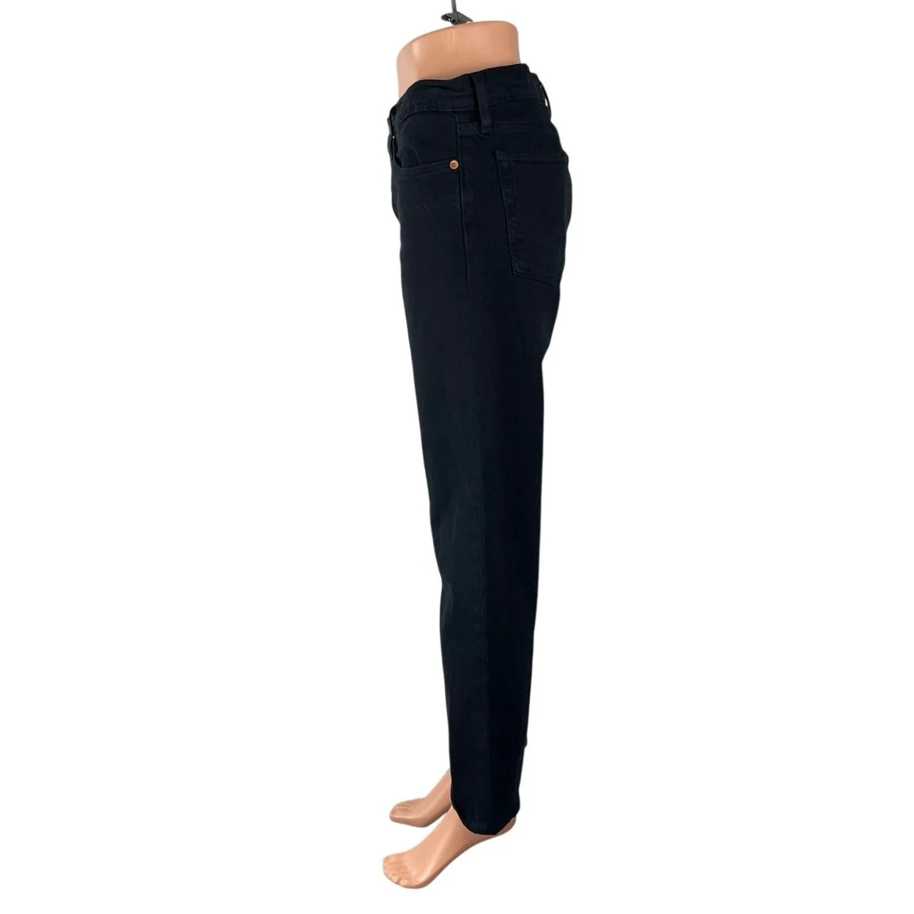 Levi's Wedgie Straight Women's Black High Rise Relaxed Ankle Denim Jeans Size 28 - Image 2