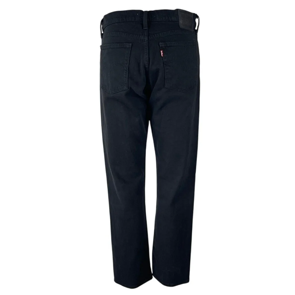 Levi's Wedgie Straight Women's Black High Rise Relaxed Ankle Denim Jeans Size 28 - Image 3