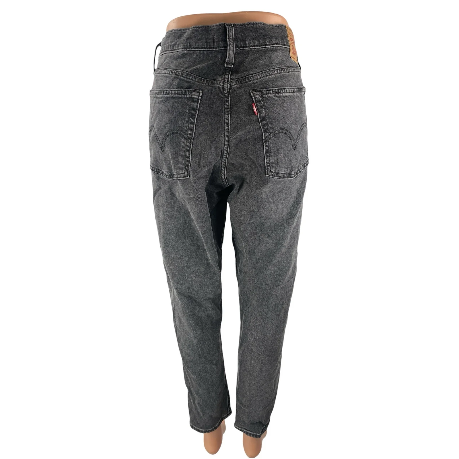 Levi's Women's Gray High Waisted Wedgie Skinny Straight Denim Jeans Pants Sz 32 - Image 4
