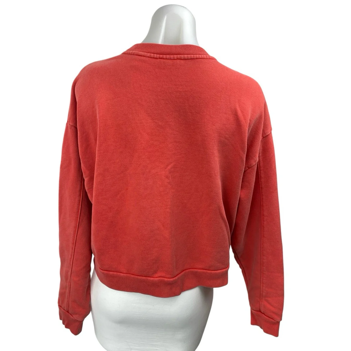 Levi's Women's Red Embroidered Logo Long Sleeve Crewneck Sweatshirt Top Size XS - Image 2