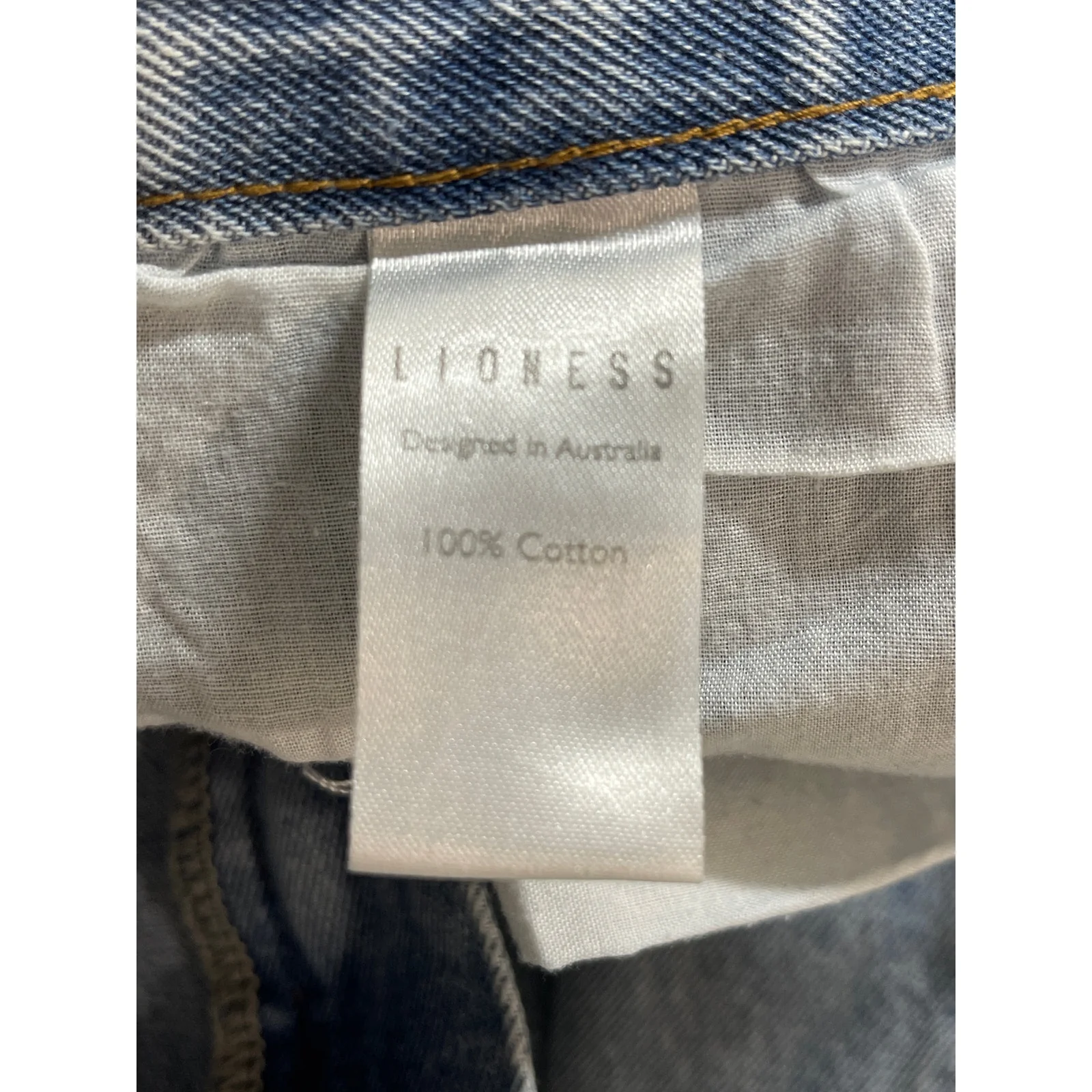 Lioness Women's Blue Light Wash High Waisted Wide Leg Denim Jeans Pants Size S - Image 6