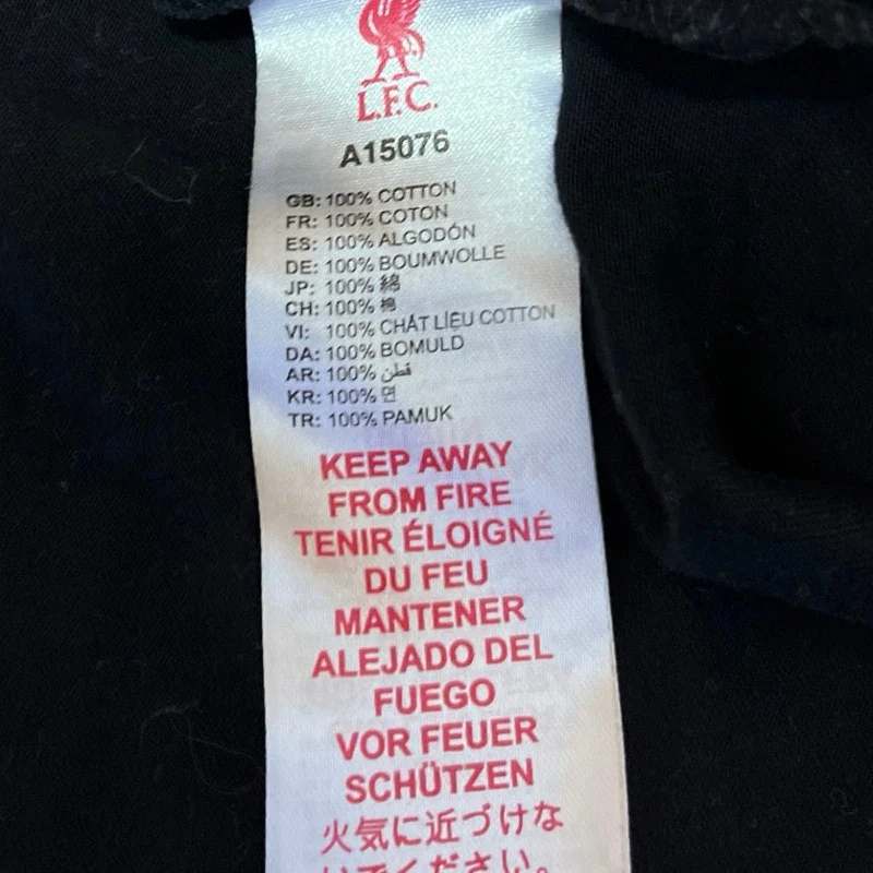 Liverpool FC Men's Black This Is Anfield Print Short Sleeve T-Shirt Tee Top Sz L - Image 5
