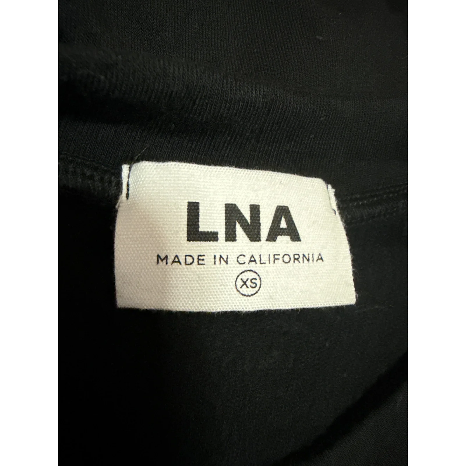LNA Women's Black Long Sleeve Cutout Crew Neck Sweater Sweatshirt Top Size XS - Image 3