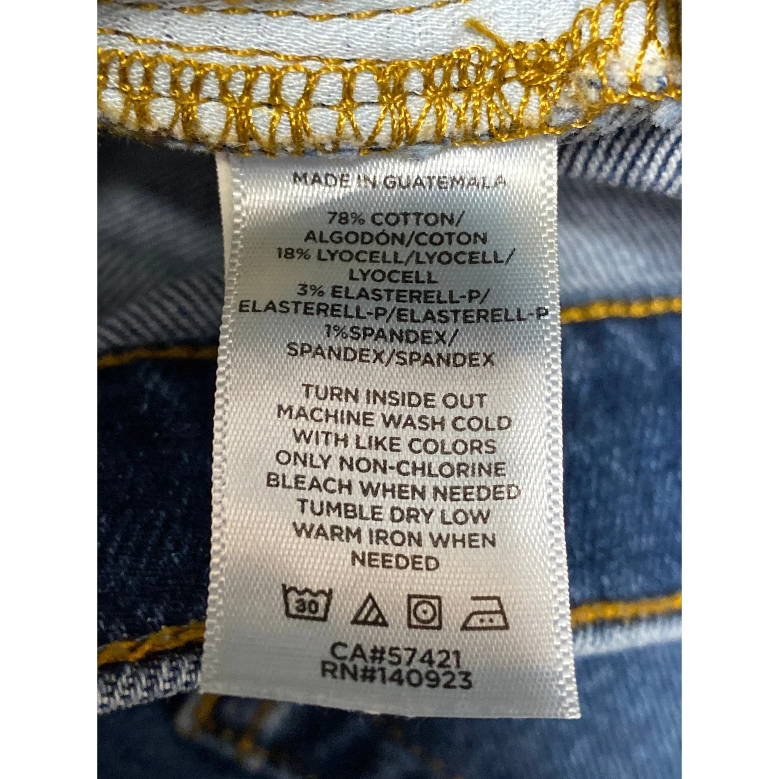 Loft Women's Blue High Rise Slim Baggy Straight Wide Leg Denim Jeans Pants Sz 34 - Image 7