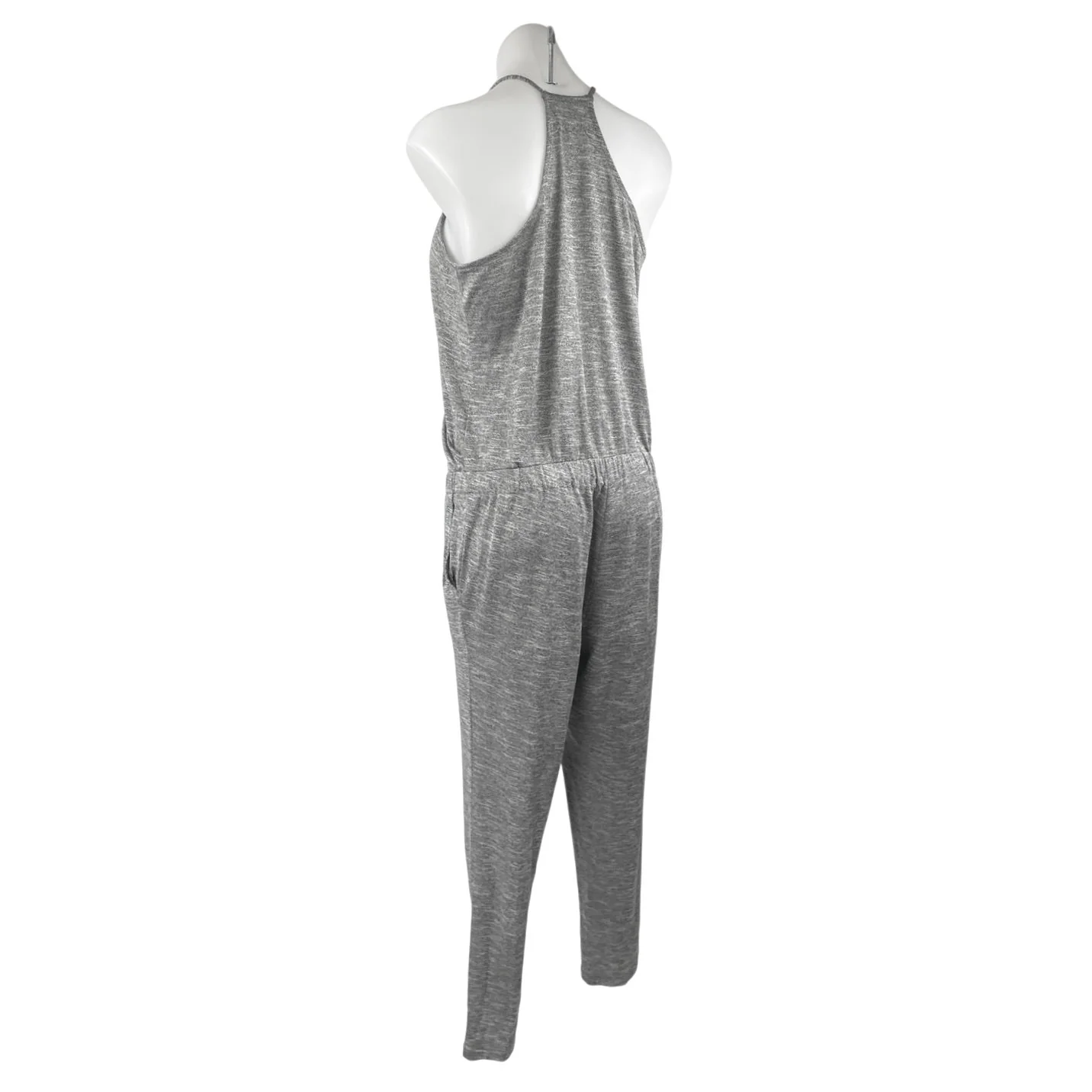 Lou & Grey Gray Crossover Front Sleeveless Cami Camisole Wrap Jumpsuit Romper S - Image 2