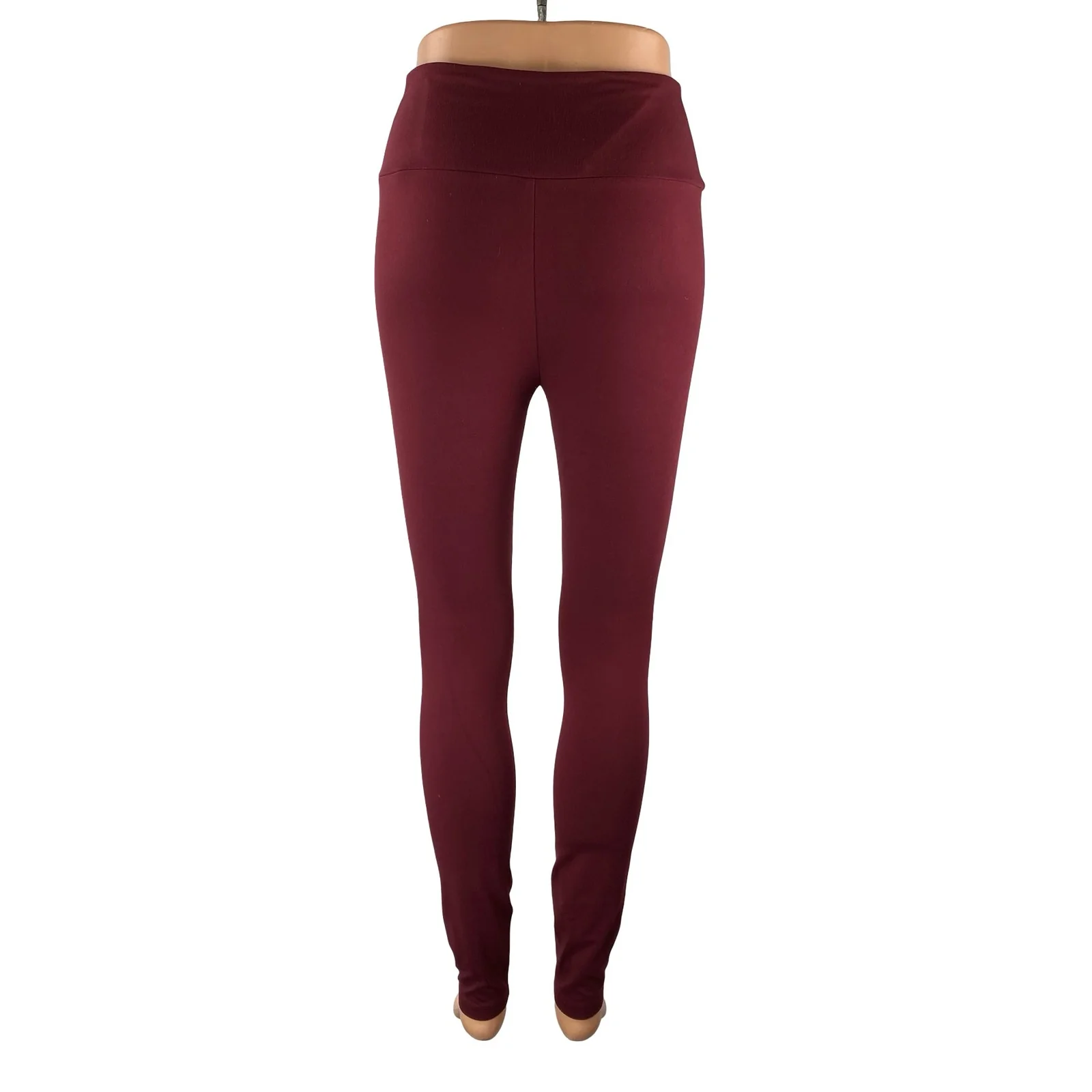 Lou & Grey Women's Red High Rise Yoga Running Workout Athletic Leggings Pants S - Image 4