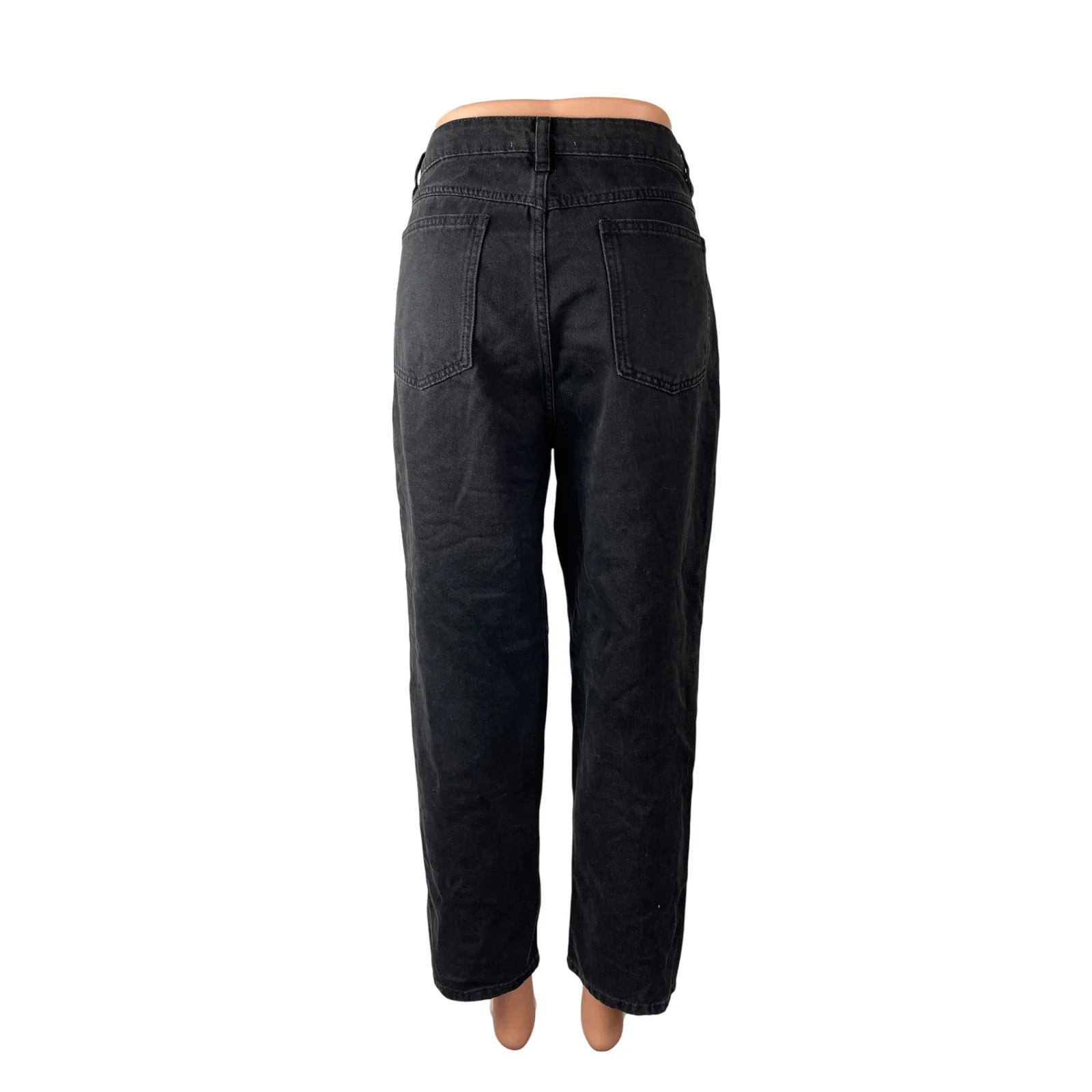 Love Bonito Women's Black High Waisted Loose Straight Leg Denim Jeans Size S - Image 4