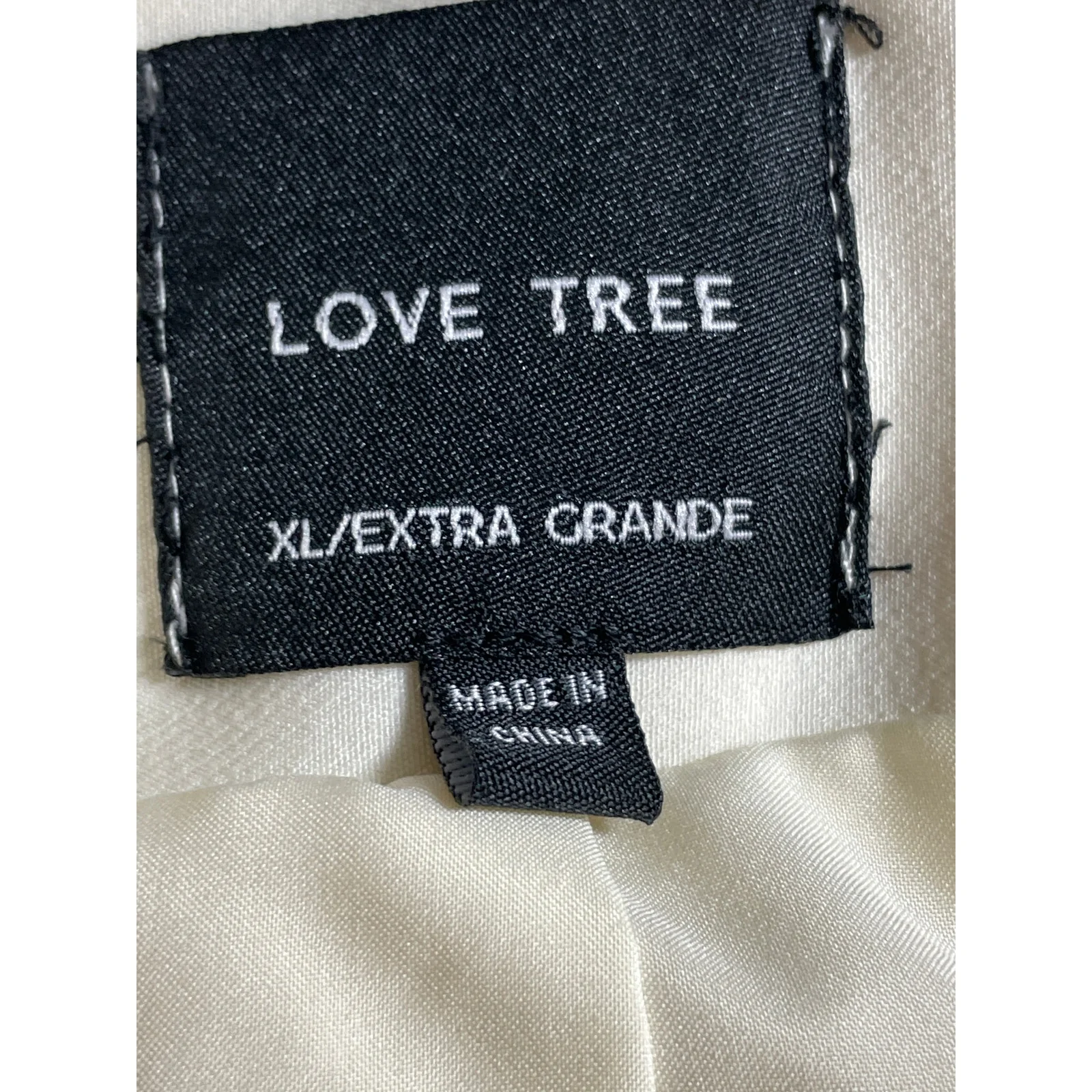 Love Tree White Open Front Long Sleeve Classic Boyfriend Blazer Coat Jacket XL - Image 6