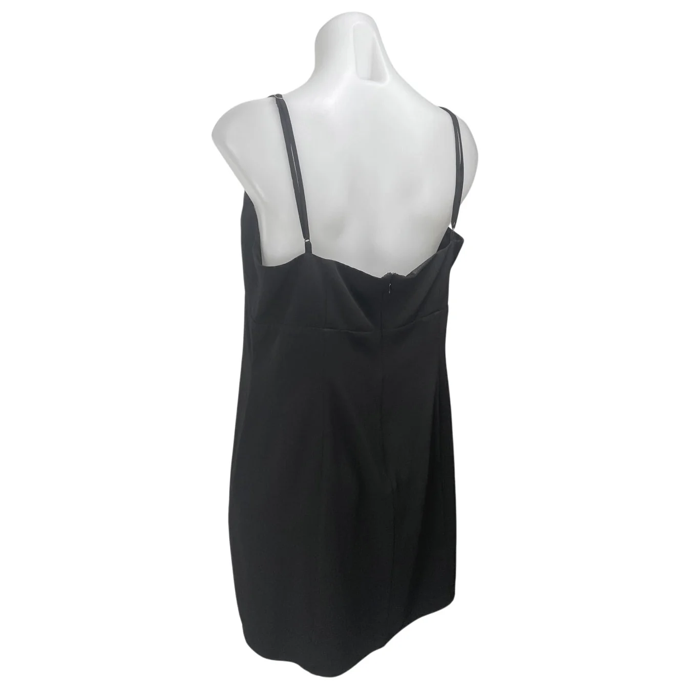 Lovers and Friends Black Sleeveless Cutout Scoop Neck Cami Tank Mini Dress Sz XL - Image 2