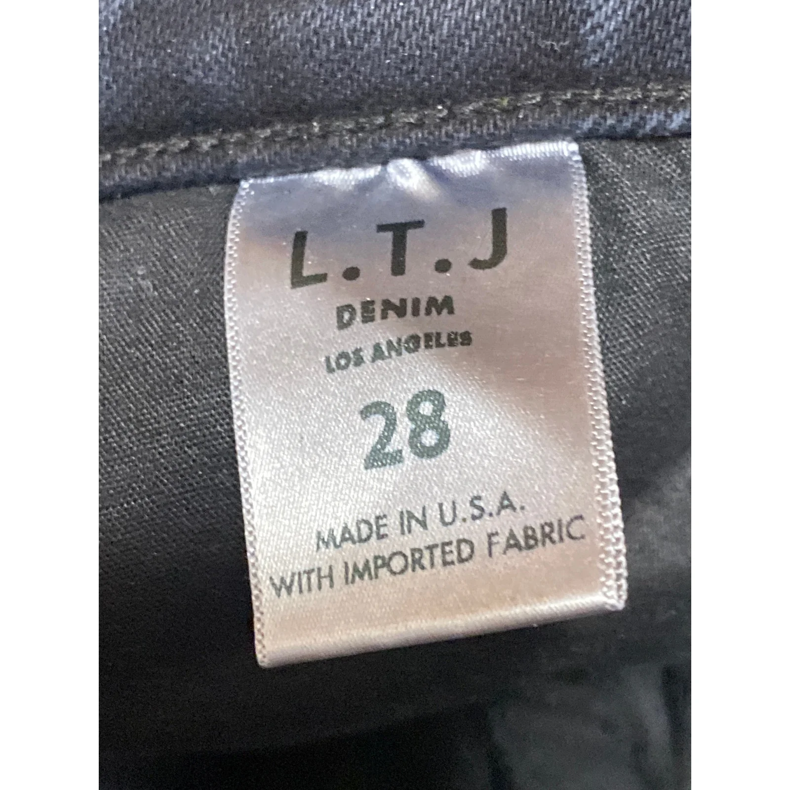 LTJ Letter to Juliet Black High Rise Flared Bootcut Bell Bottom Denim Jeans 28 - Image 4
