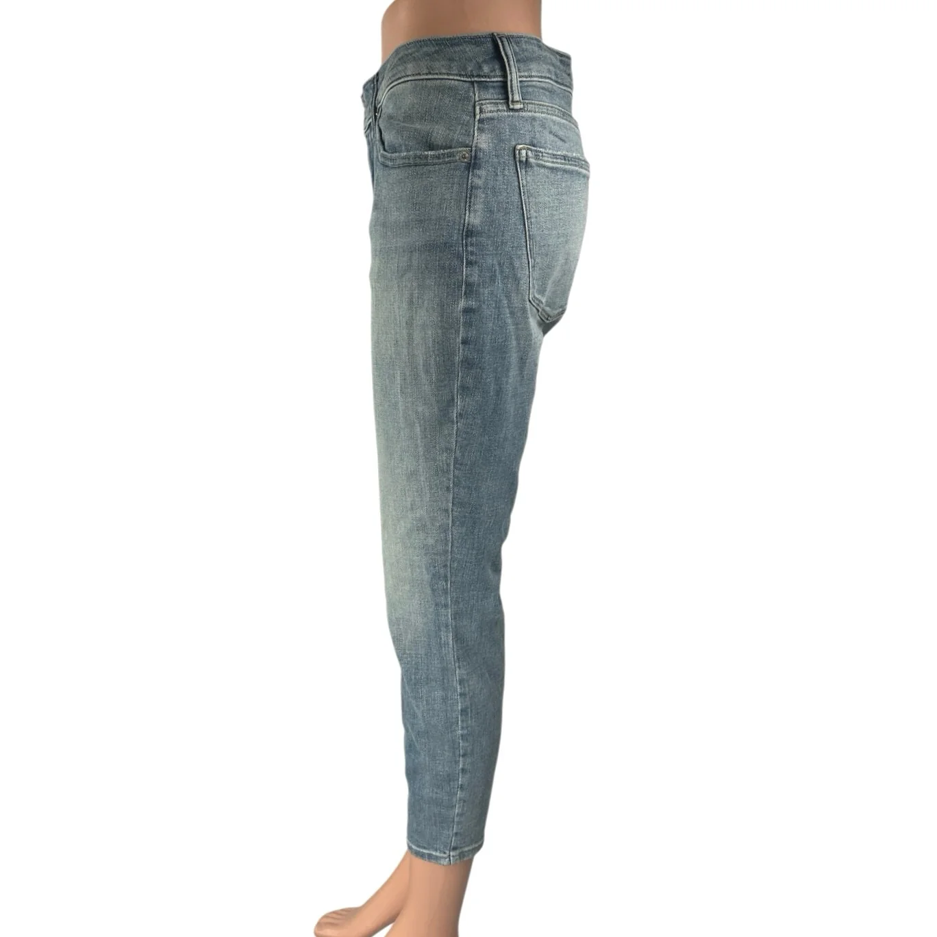 Lucky Brand Lolita Women's Blue Low Rise Crop Skinny Leg Denim Jeans Pants Sz 6 - Image 2