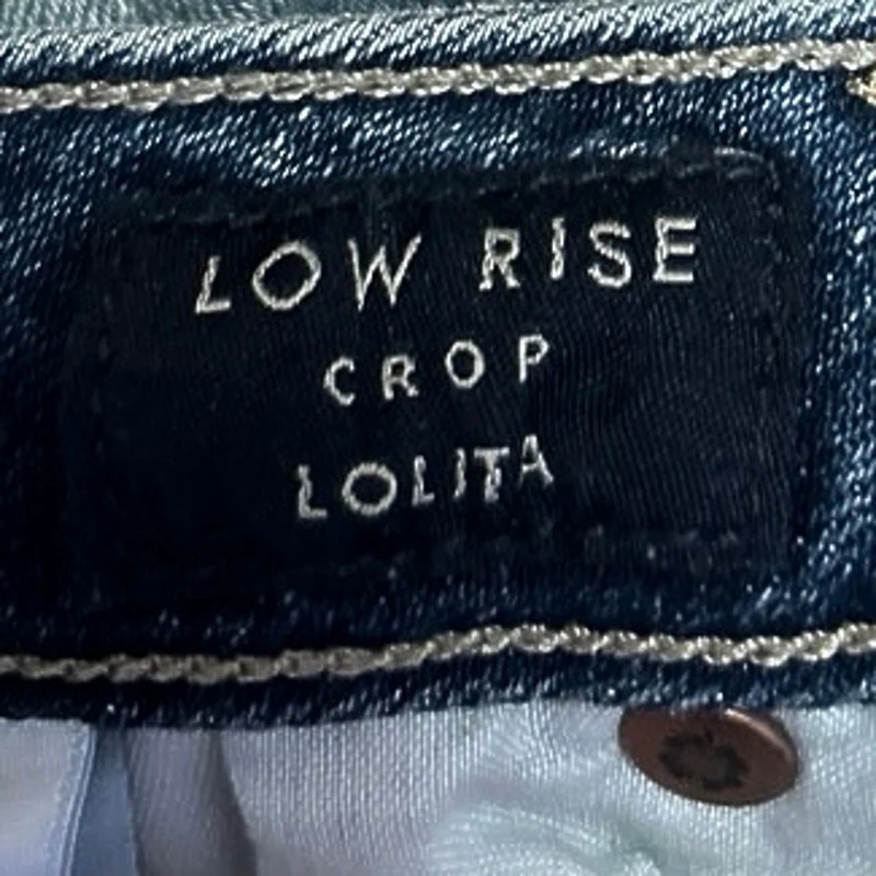 Lucky Brand Lolita Women's Blue Low Rise Crop Skinny Leg Denim Jeans Pants Sz 6 - Image 6