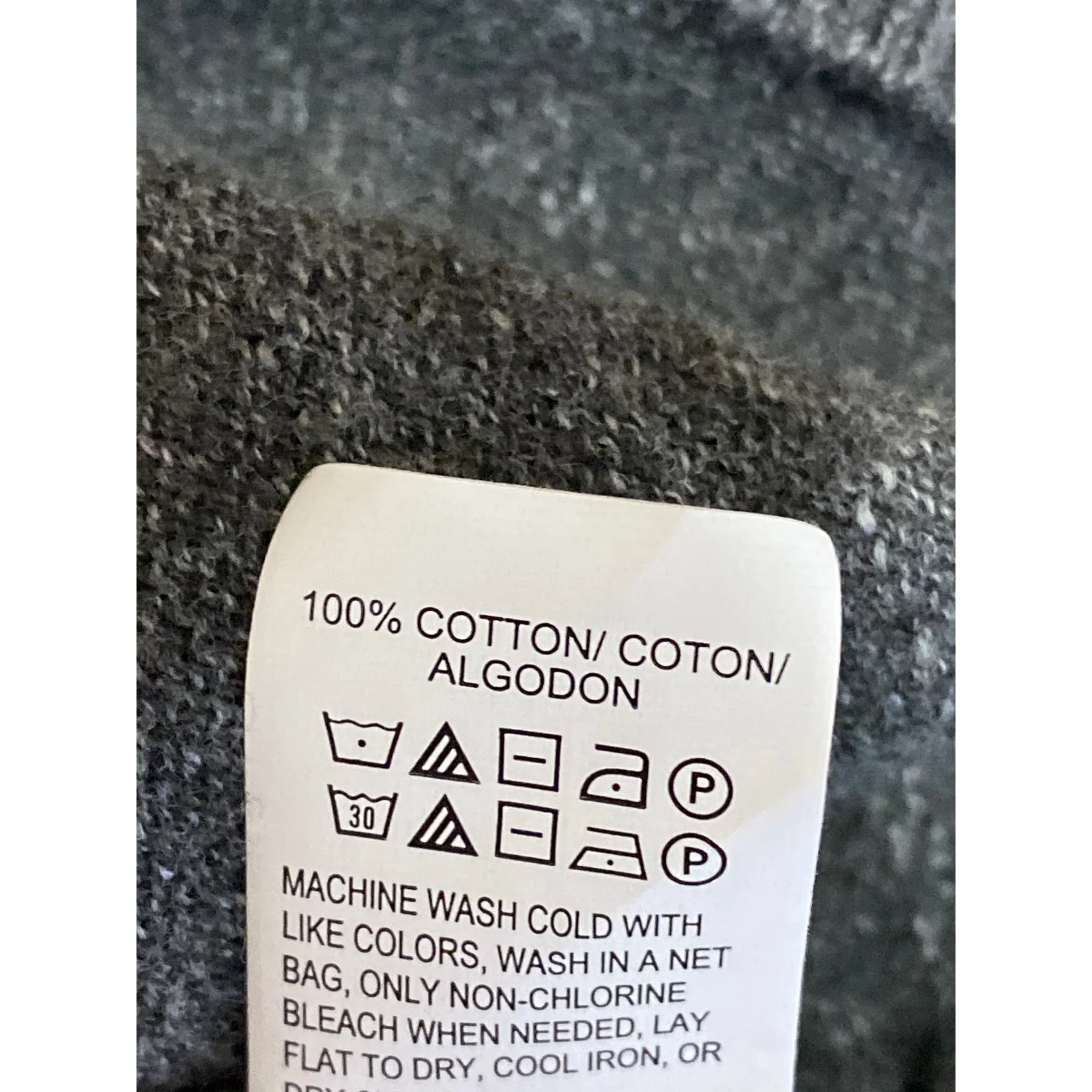 Lucky Brand Men's Dark Gray Heather Long Sleeve Crew Neck Sweatshirt Sweater L - Image 6