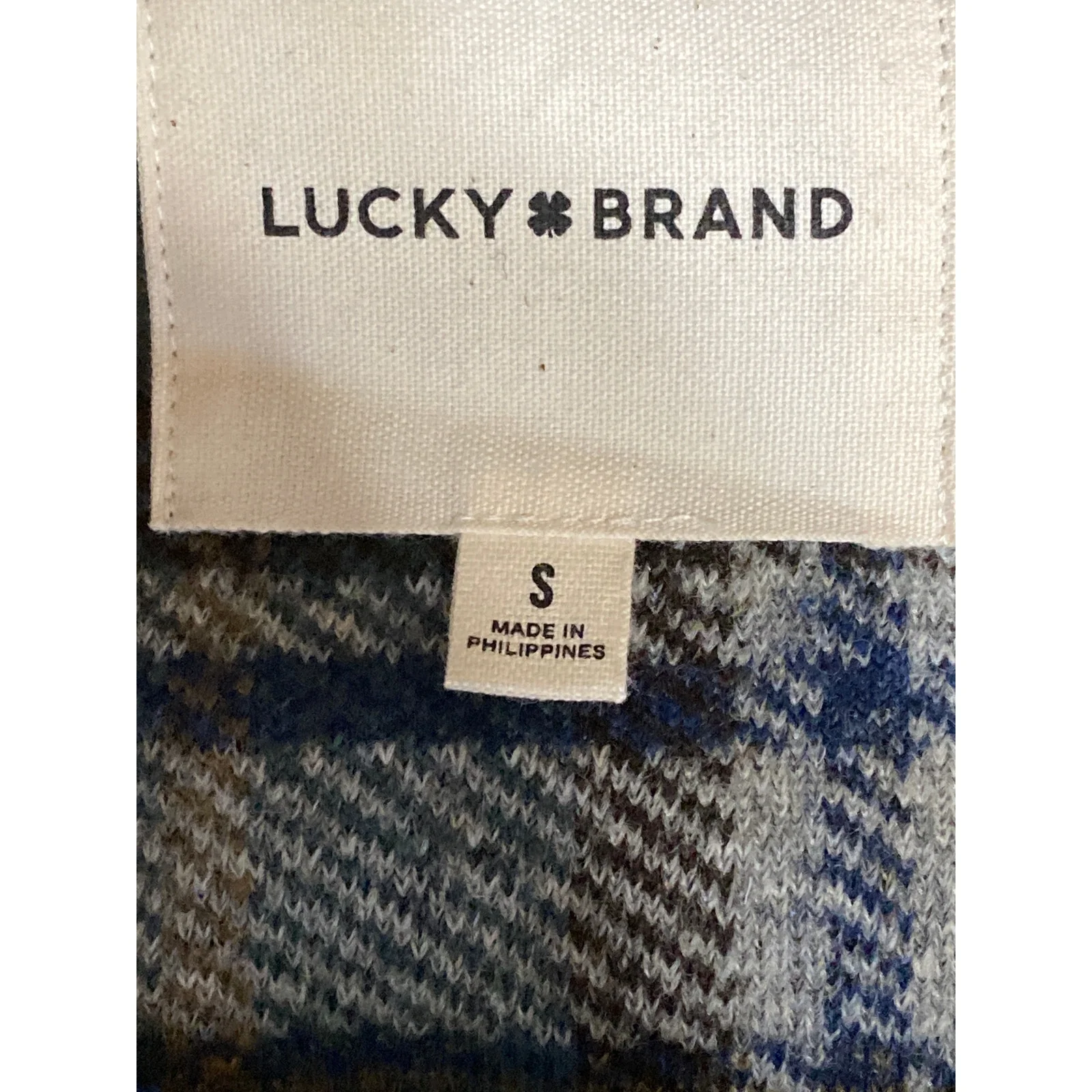 Lucky Brand Women's Green Plaid Fleece Long Sleeve Button Up Cardigan Sweater S - Image 5