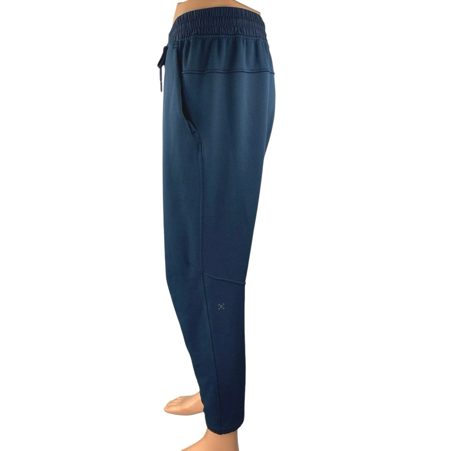 Lululemon ABC Tapered Mens Blue Elastic Waist Drawstring Trousers Jogger Pants L - Image 2