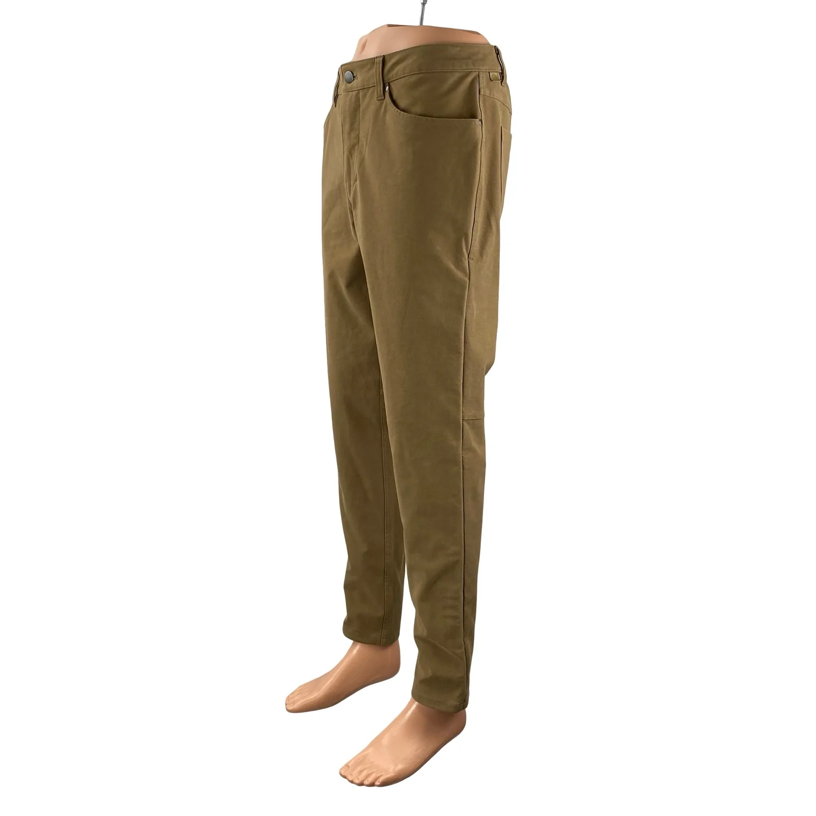 Lululemon ABC Utilitech Men's Tan Khaki Slim Fit Tapered Trousers Pants Size 34 - Image 2
