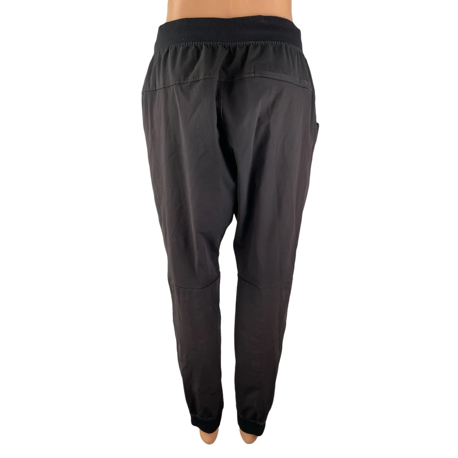 Lululemon ABC Women's Black Drawstring Tapered Athletic Jogger Sweat Pants Sz 0 - Image 2