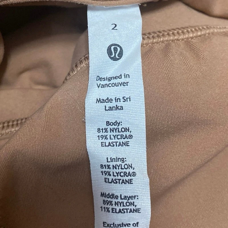 Lululemon Align Brown Sleeveless Activewear Athletic Sports Bra Crop Tank Top 2 - Image 3