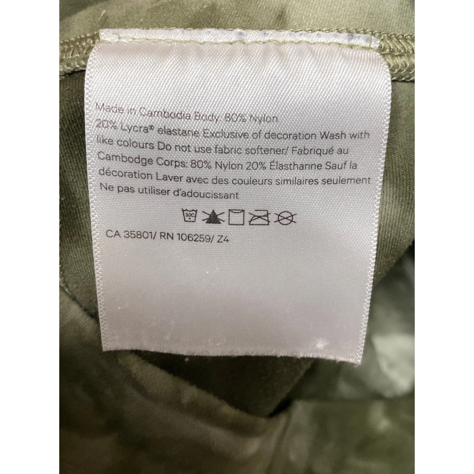 Lululemon Align Diamon Dye Green High Rise Yoga Crop Athletic Leggings Pants 4 - Image 5