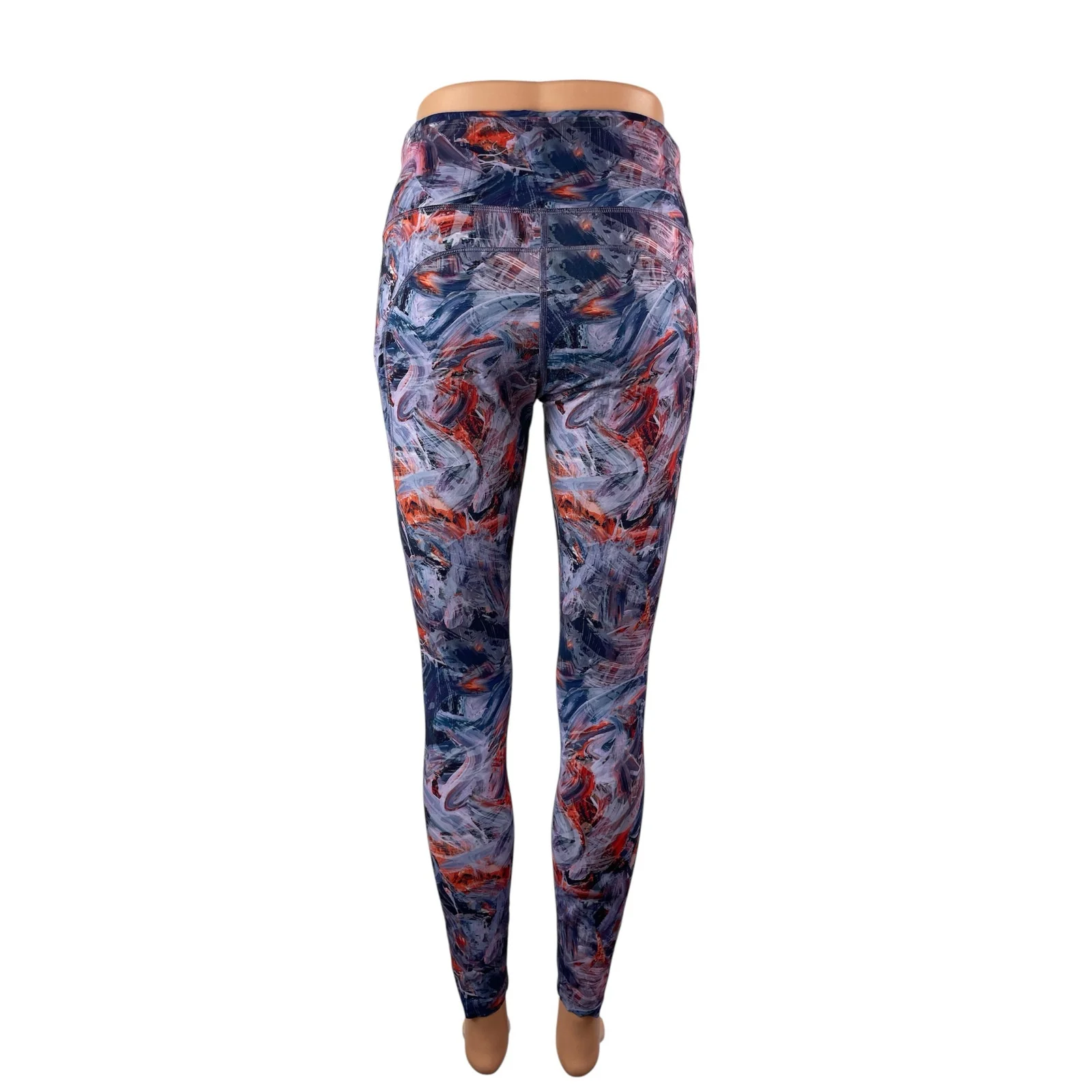 Lululemon Base Pace Abstract Skinny Yoga Athletic Activewear Leggings Pants Sz 6 - Image 4