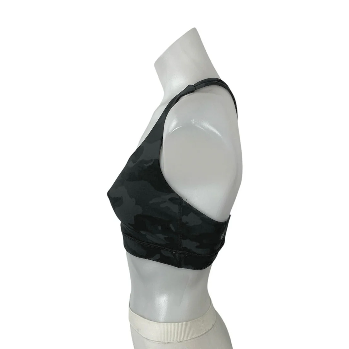 Lululemon Black Cross Back Scoop Neck Workout Athletic Sports Bra Crop Top Sz S - Image 2
