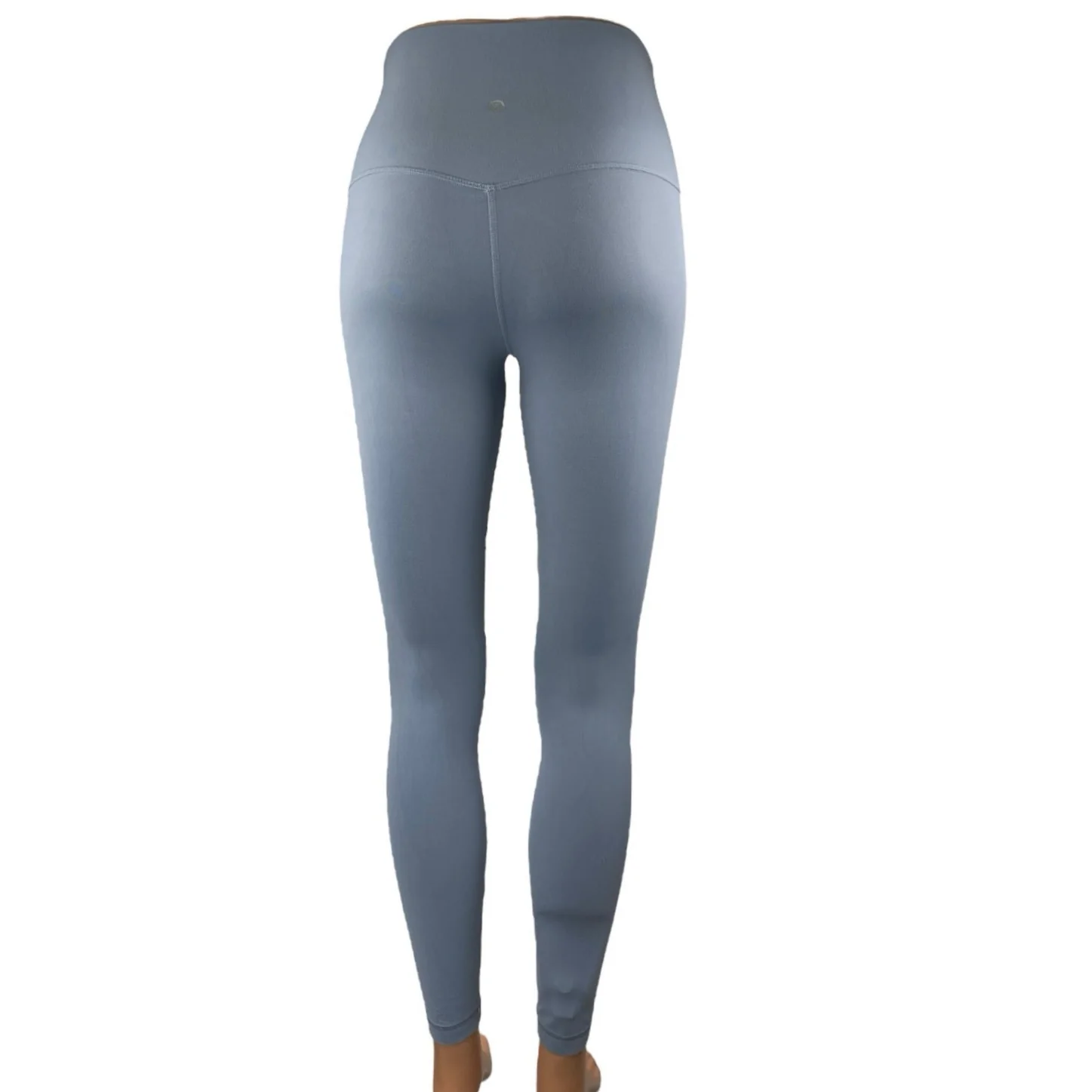 Lululemon Blue Gray Mid Rise Activewear Athletic Yoga Skinny Leggings Pants Sz 4 - Image 3