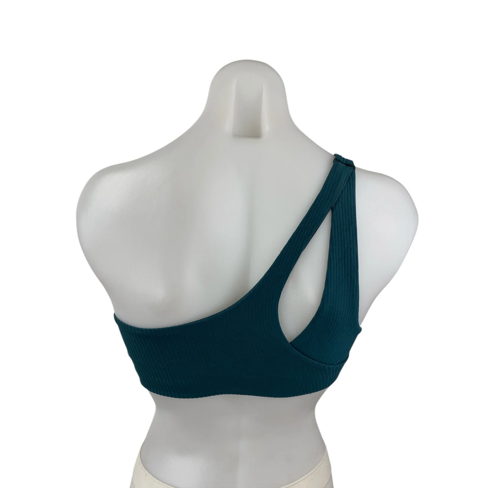Lululemon Blue Green One Shoulder Sleeveless Athletic Sports Bra Crop Tank Top 2 - Image 2