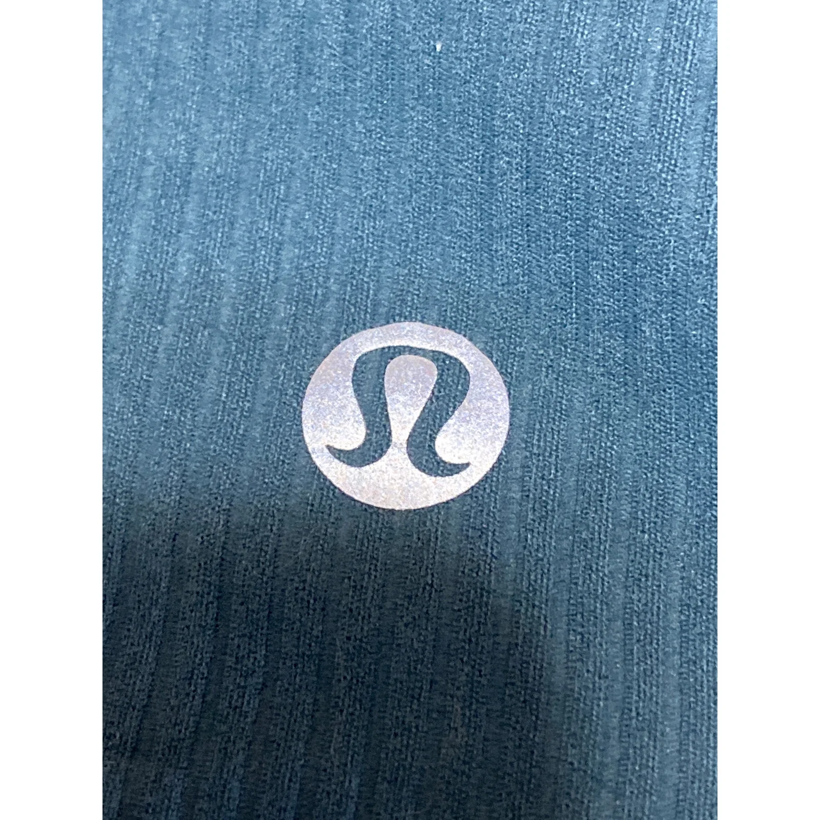 Lululemon Blue Green One Shoulder Sleeveless Athletic Sports Bra Crop Tank Top 2 - Image 3