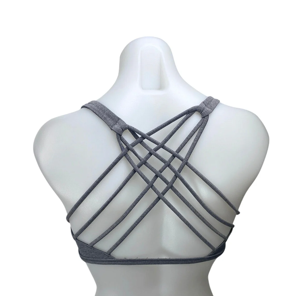 Lululemon Free To Be Serene Gray Sleeveless Strappy Sports Bra Crop Tank Top 6 - Image 2