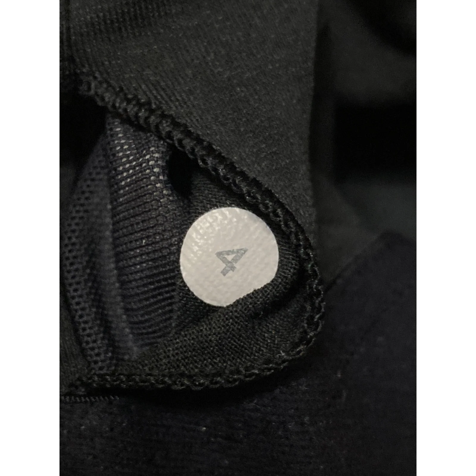 Lululemon Get It Om Black Gray Mesh Geometric Yoga Workout Athletic Crop Top 4 - Image 4