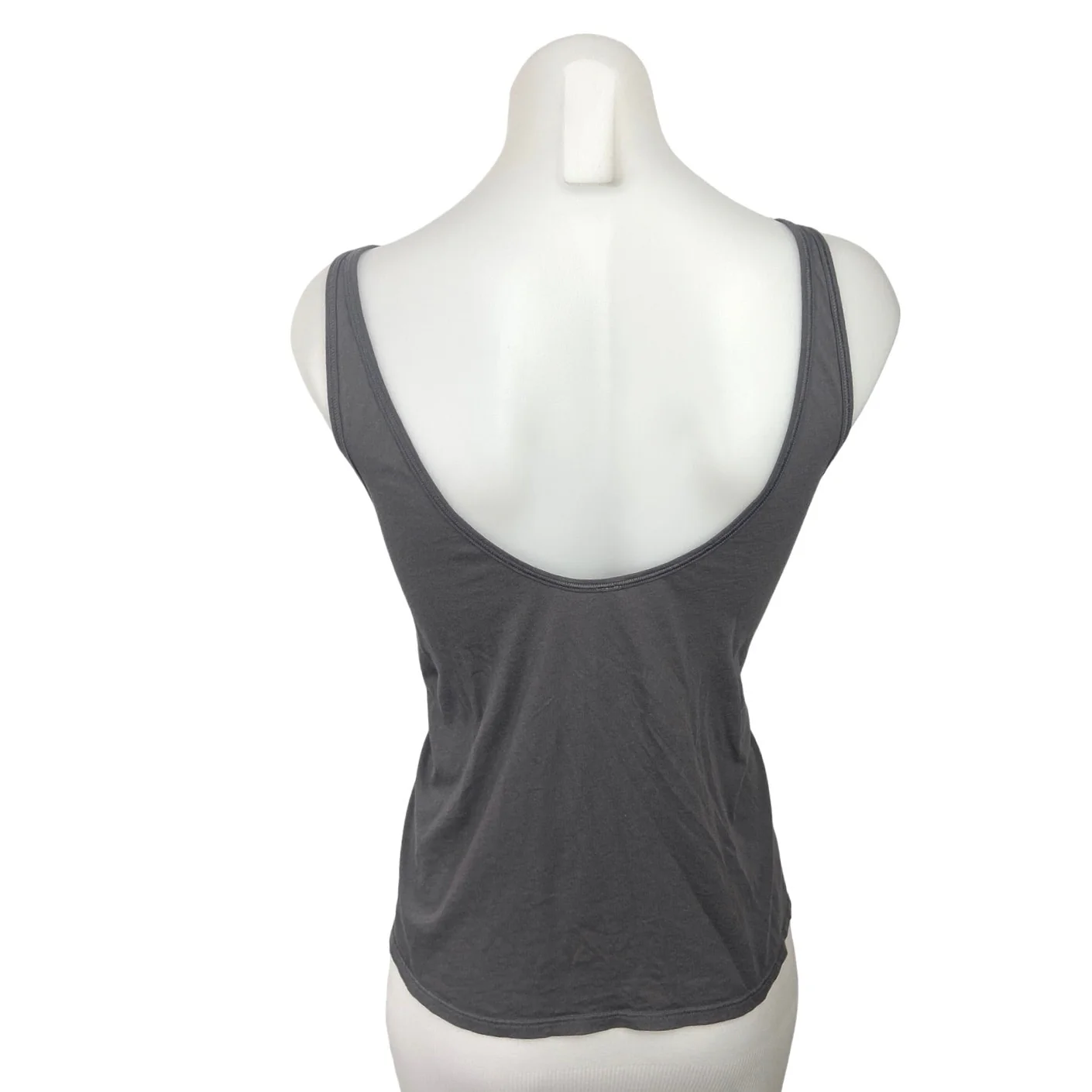 Lululemon Gray Scoop Neck & Back Pullover Athletic Workout Tank Top Size L - Image 2