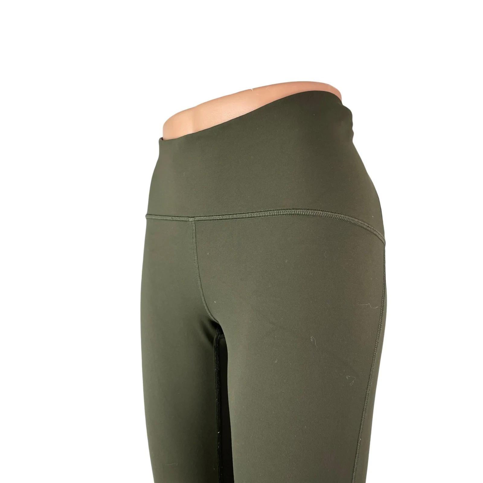 Lululemon Green Mid Rise Skinny Yoga Gym Athletic Activewear Leggings Pants Sz 6 - Image 2