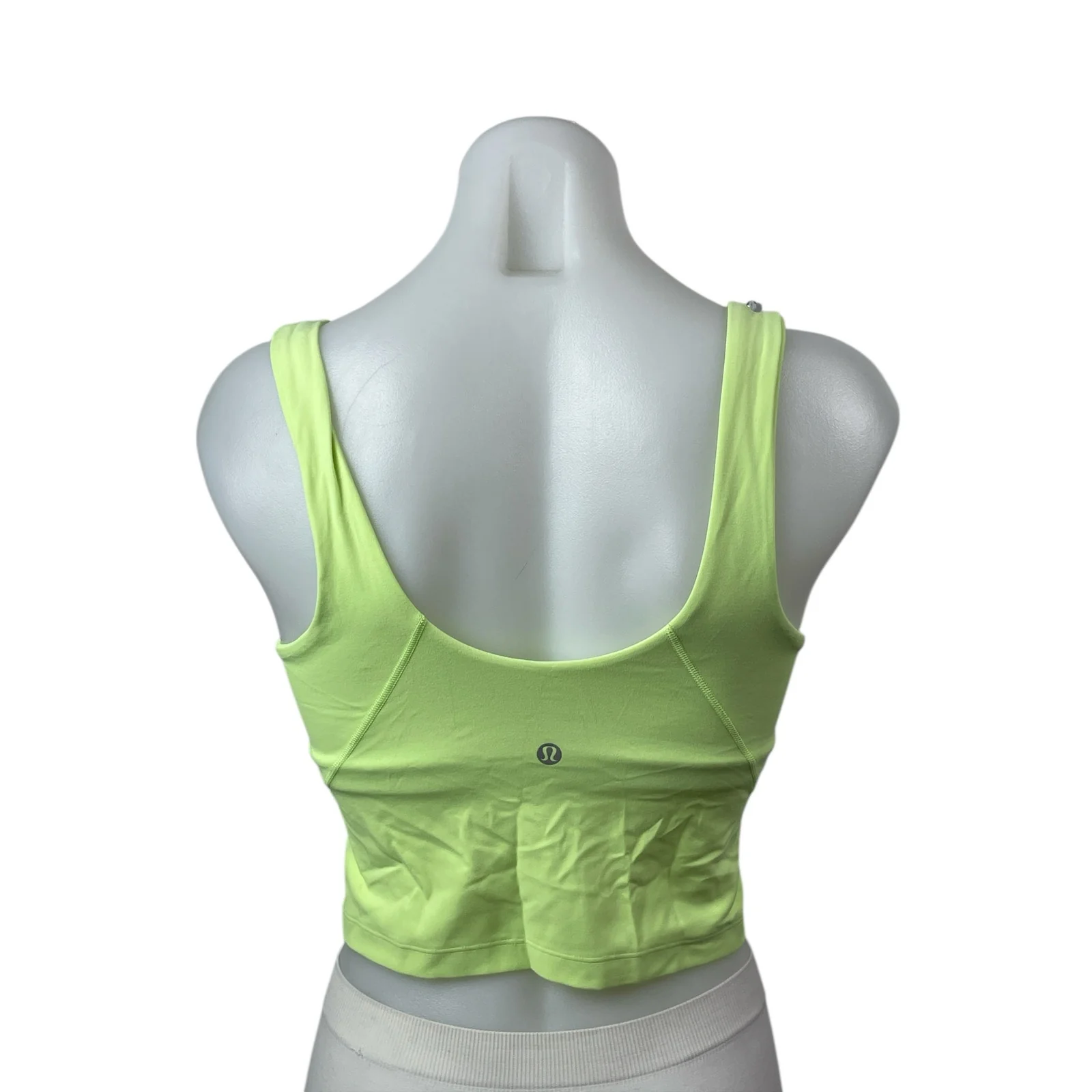 Lululemon Green V Neck Sleeveless Yoga Gym Athletic Activewear Crop Tank Top S - Image 3