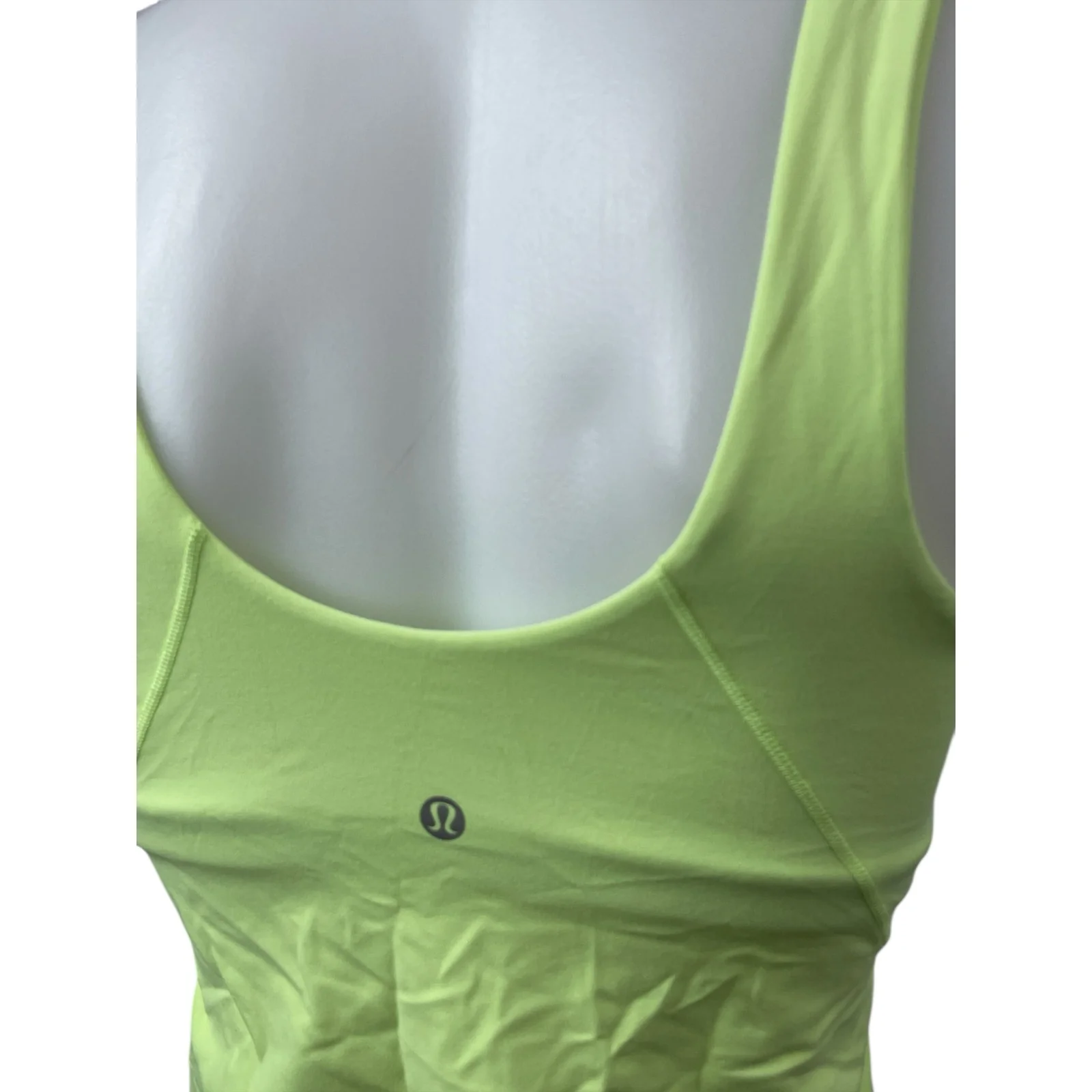 Lululemon Green V Neck Sleeveless Yoga Gym Athletic Activewear Crop Tank Top S - Image 4