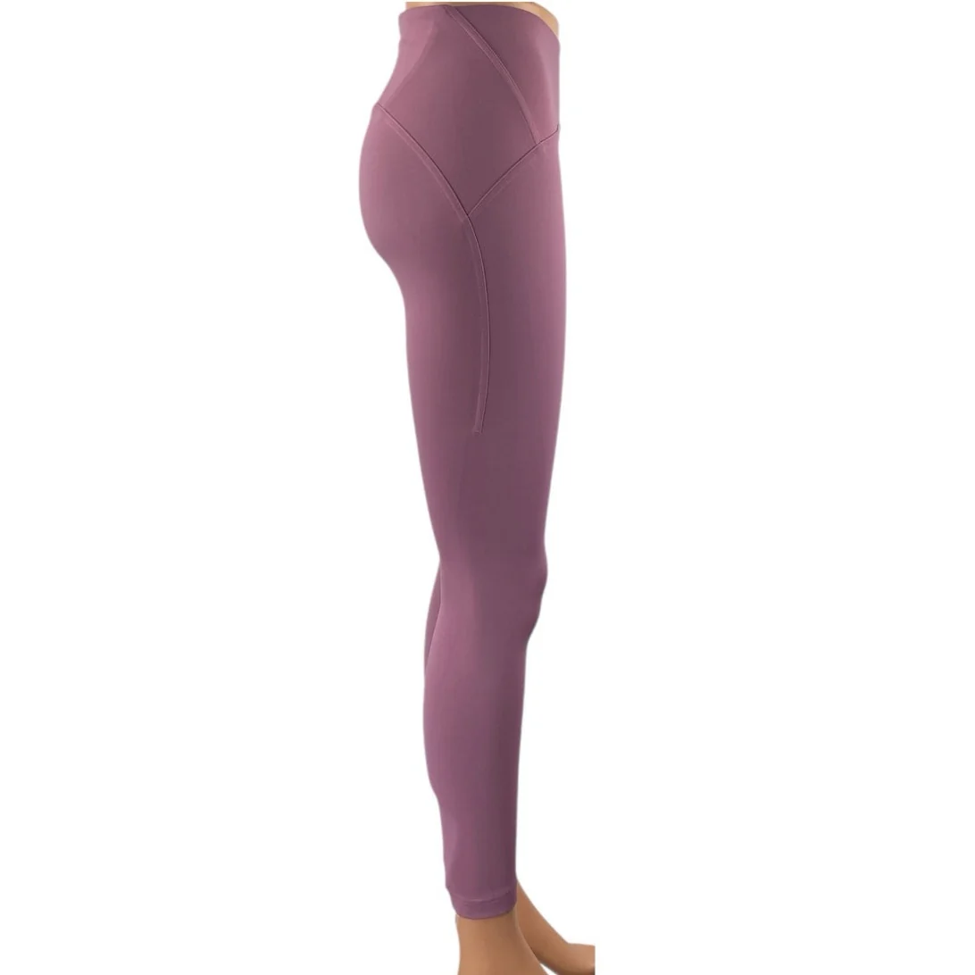 Lululemon InStill Purple Pink Mid Rise Cropped Yoga Athletic Leggings Pants Sz 4 - Image 2