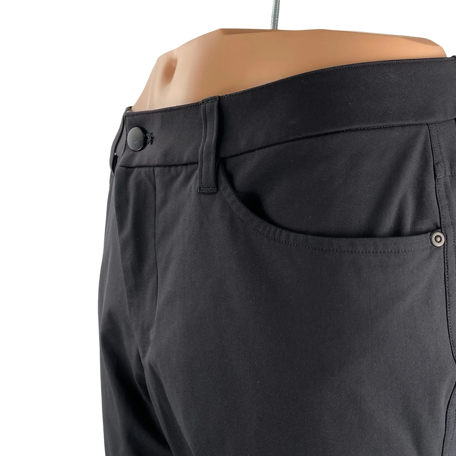 Lululemon Men's Black Mid Rise Straight Leg Casual Chino Trousers Pants Size 34 - Image 3
